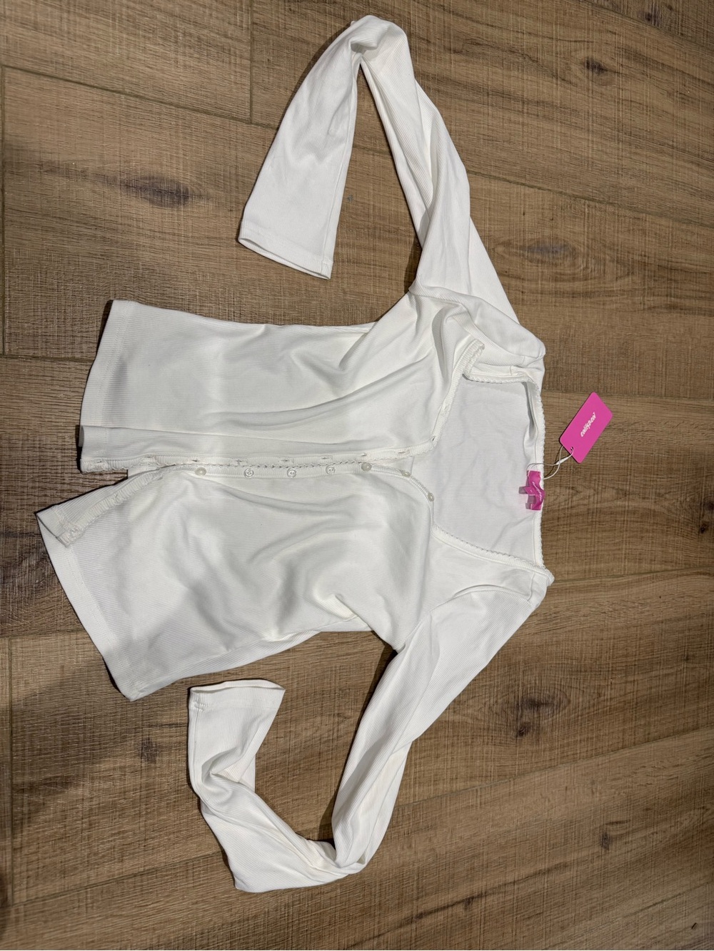 Edikted White Women's Button-Up Sweater